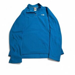 The North Face Womens Size M Quarter Zip Pullover Blue Sweater